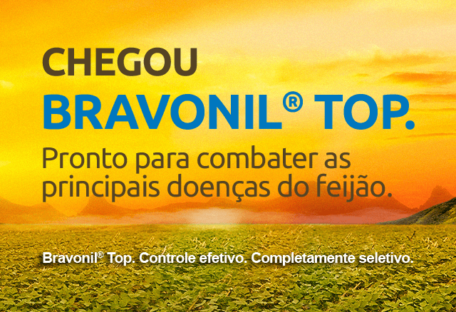 Fungicida Bravonil Top combate doenças do feijão