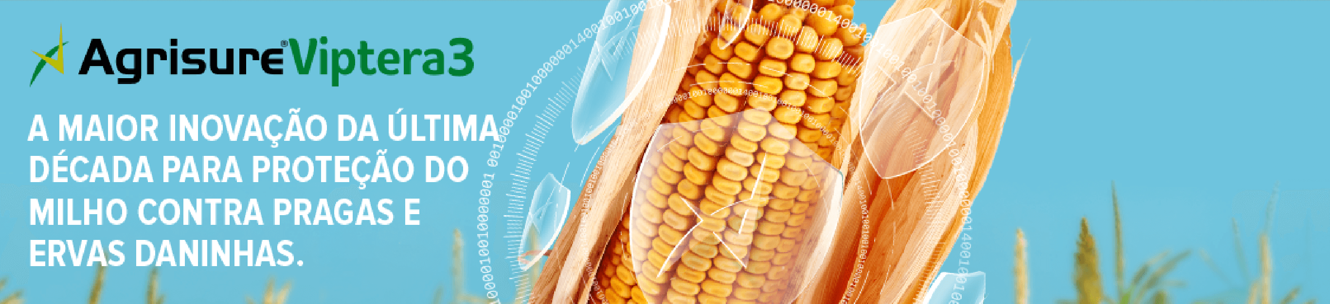 AgrisureViptera3. A maior inovação da última década para proteção do milho jcontra pragas e ervas daninhas.