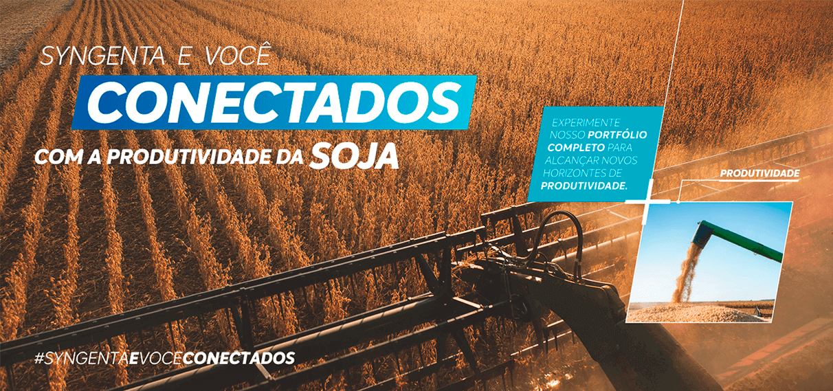 Syngenta e você conectados à produtividade da soja.