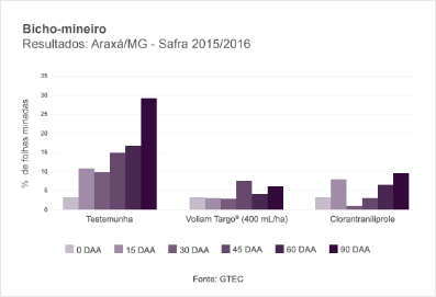 Bicho-mineiro Resultados Araxá/MG